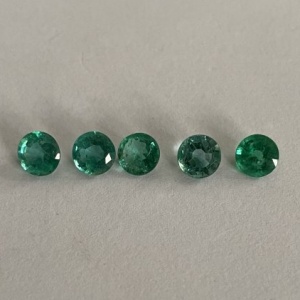 Emerald round faceted