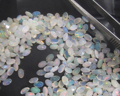 5x3 Ethiopian opal faceted oval