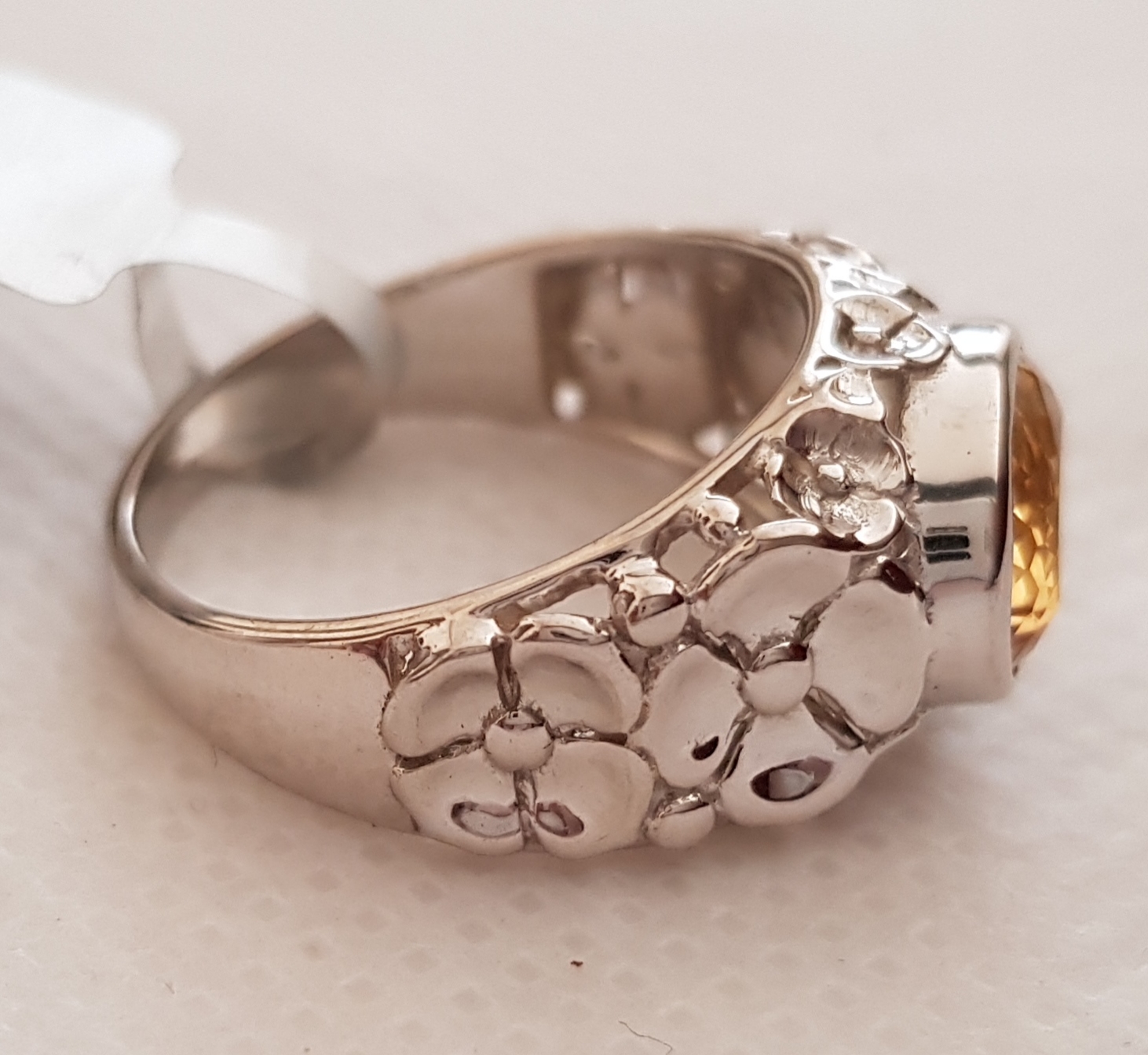 Carved Silver Ring