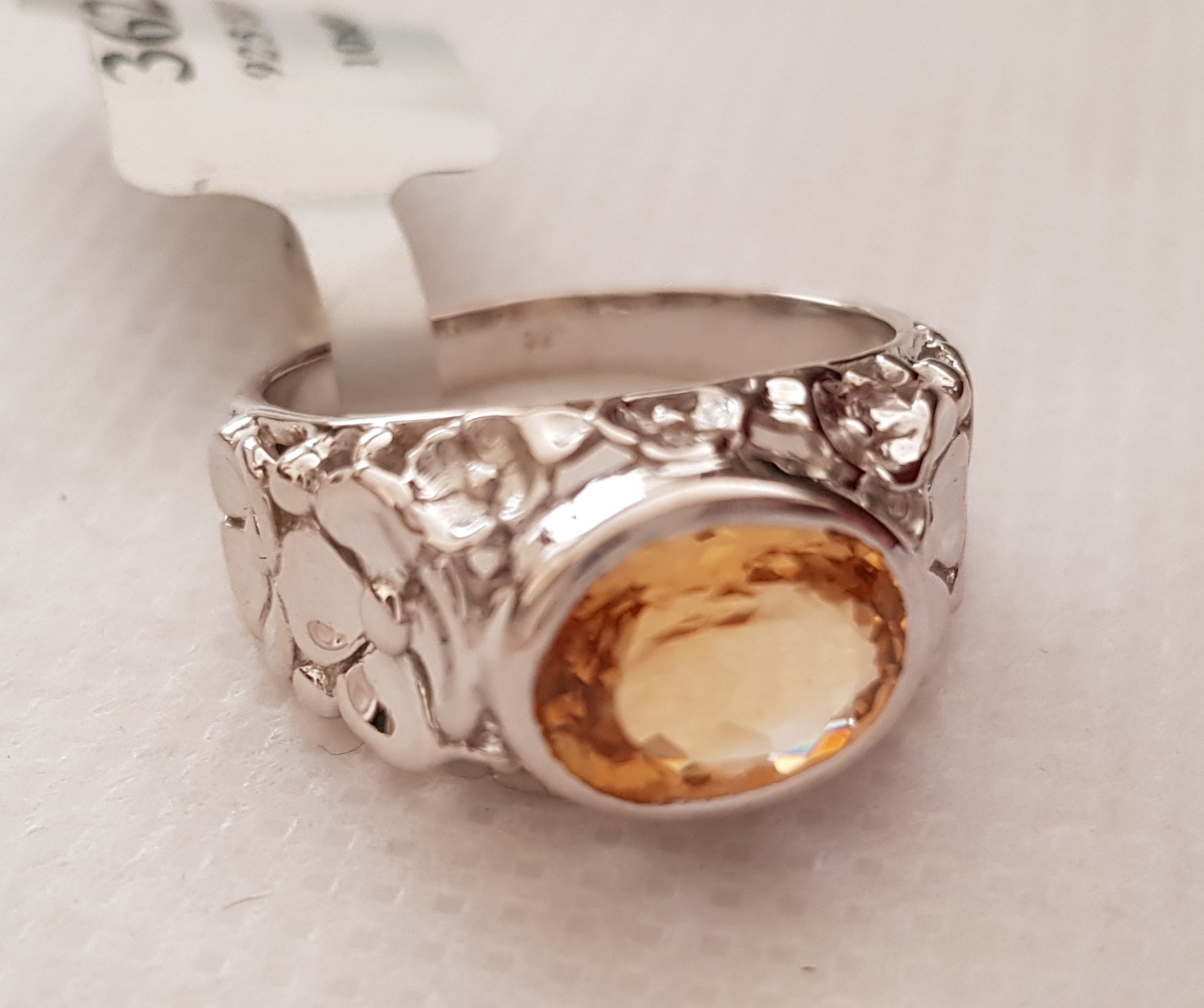 Carved Silver Ring