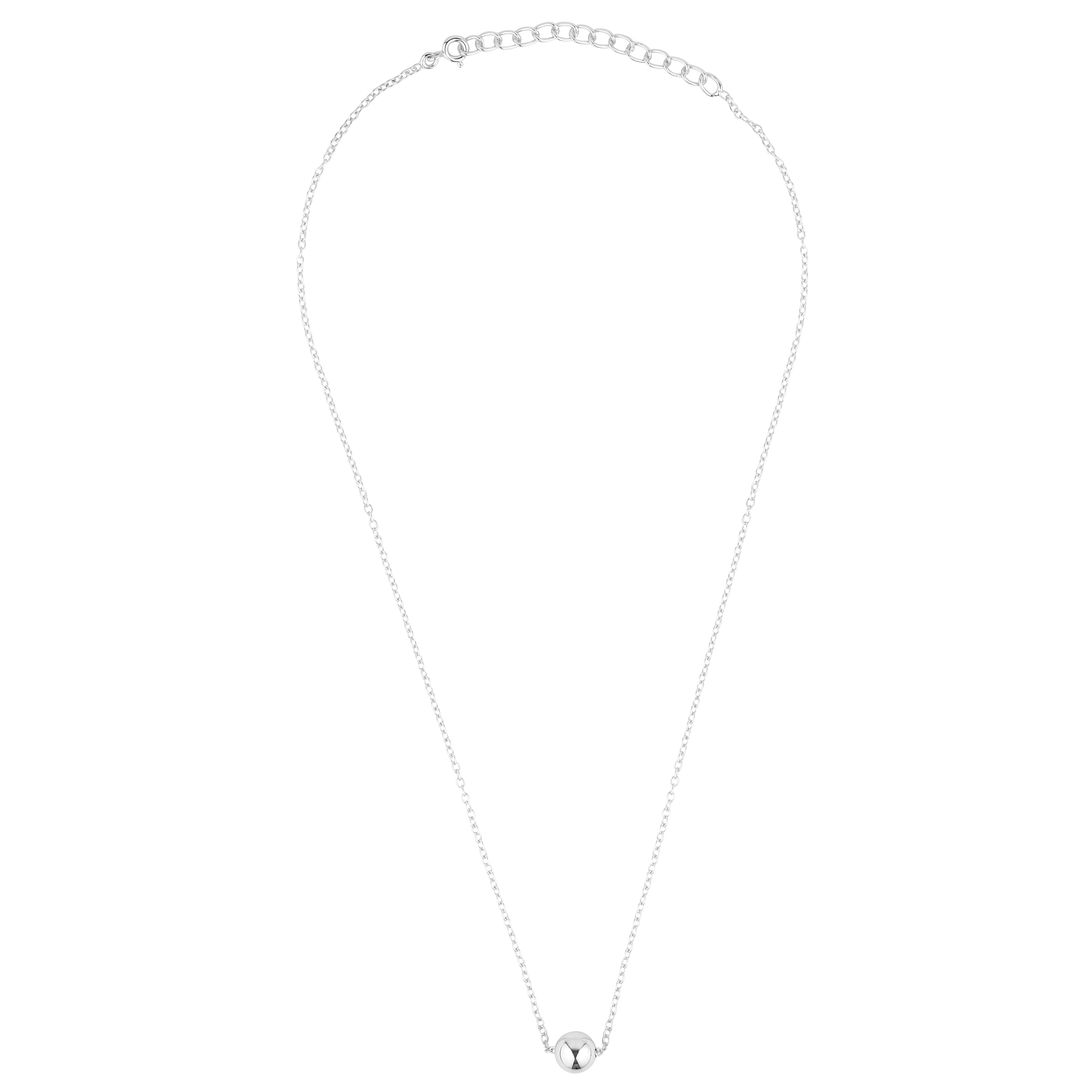 8mm Ball necklace in 925 sterling silver