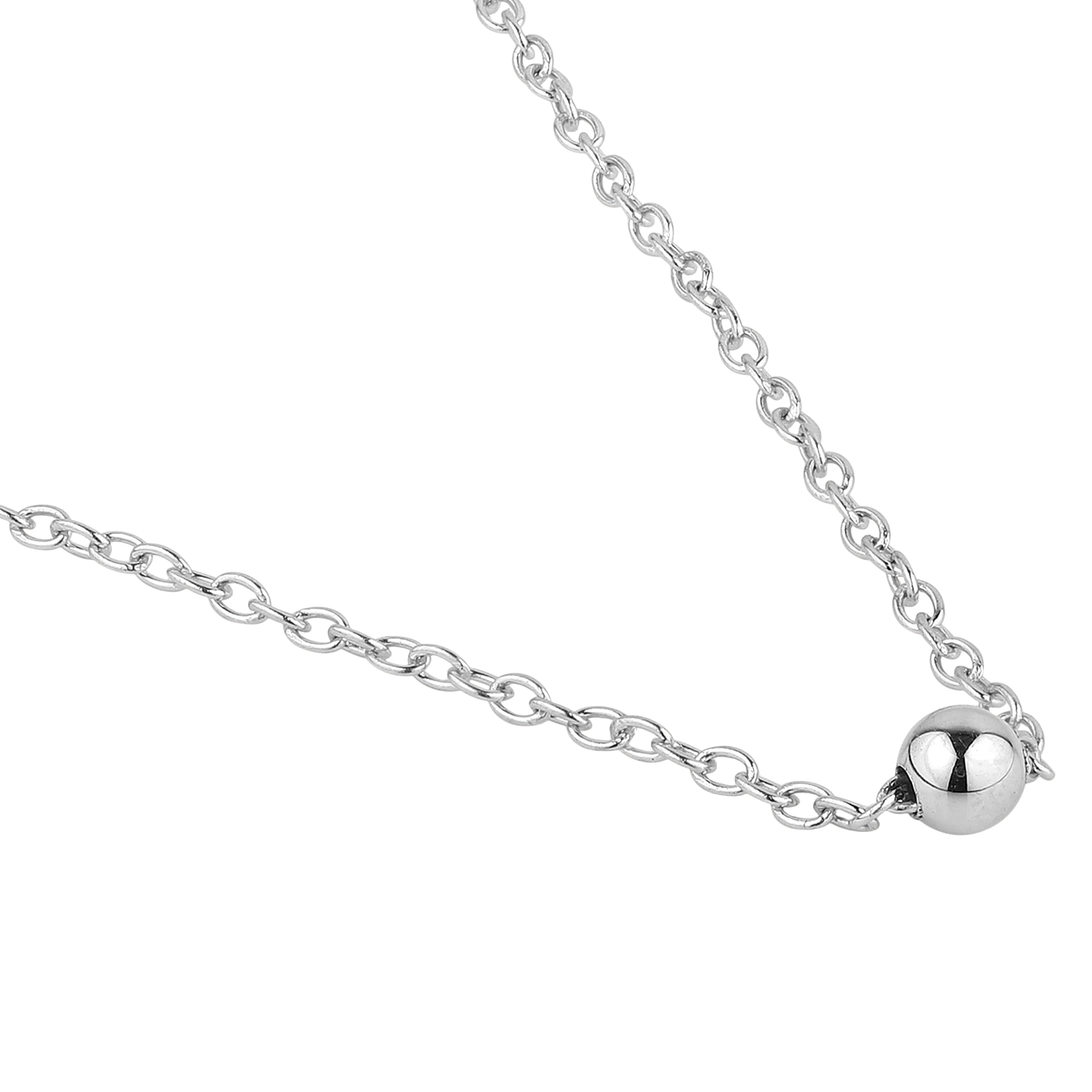 4mm Ball necklace in 925 sterling silver