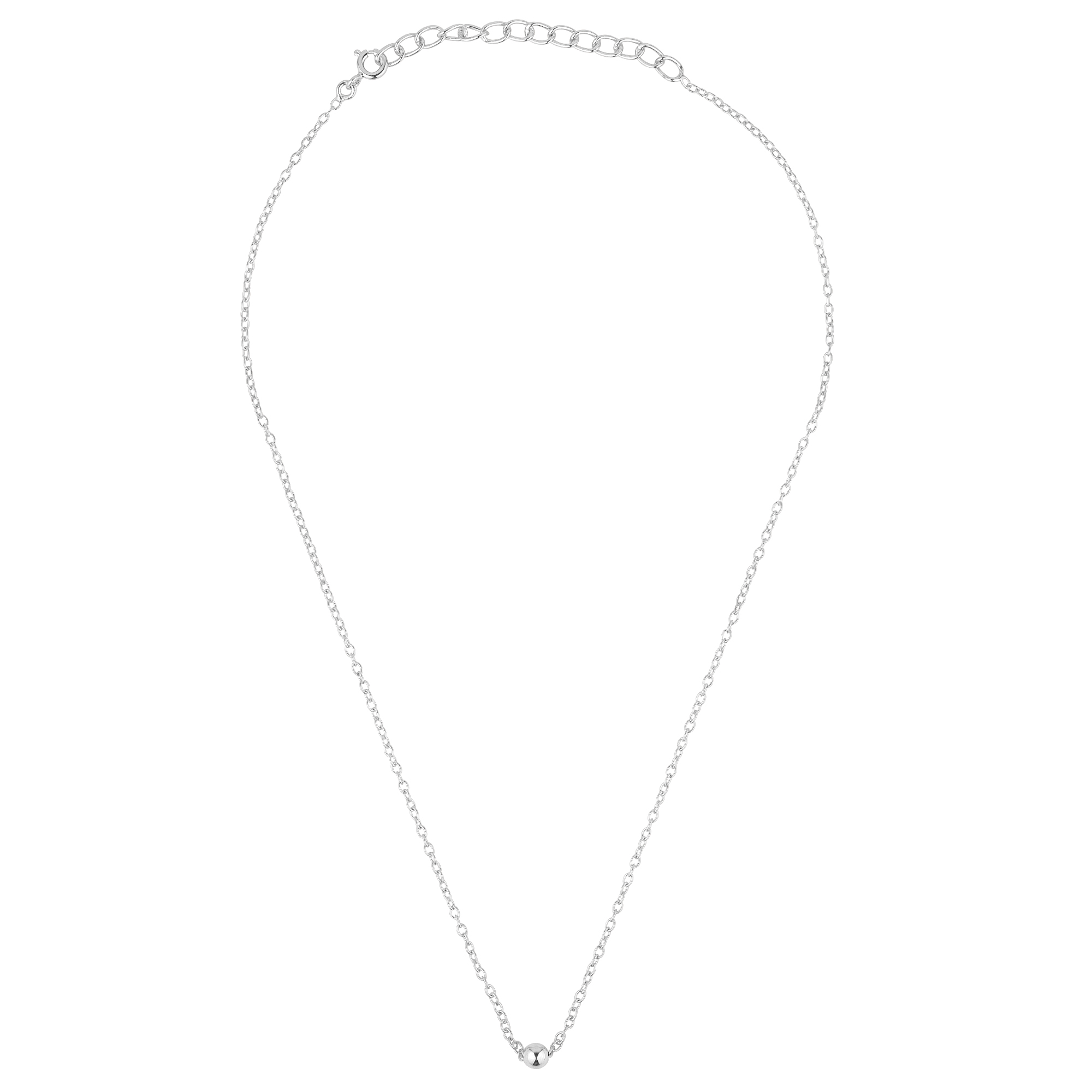 4mm Ball necklace in 925 sterling silver