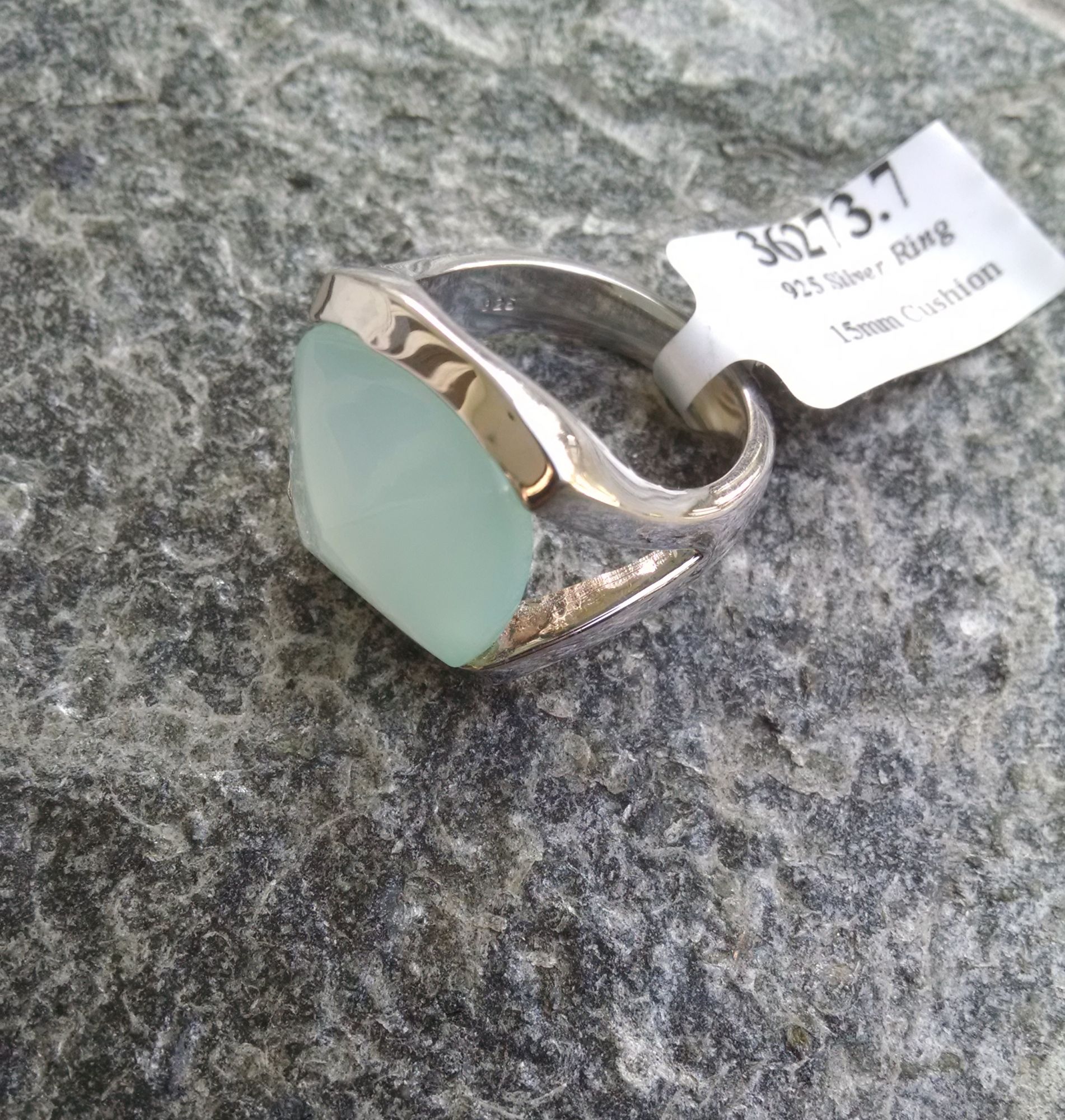 Chalcedony Sterling Silver Ring