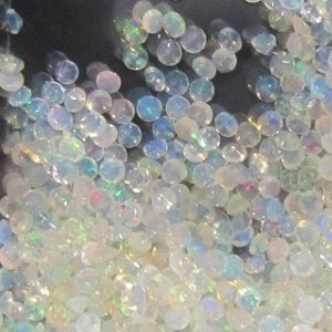 4mm Ethiopian opal round faceted