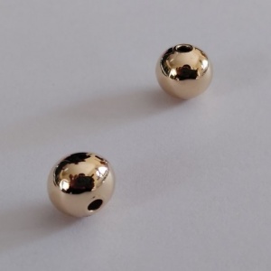 8mm plain gold beads