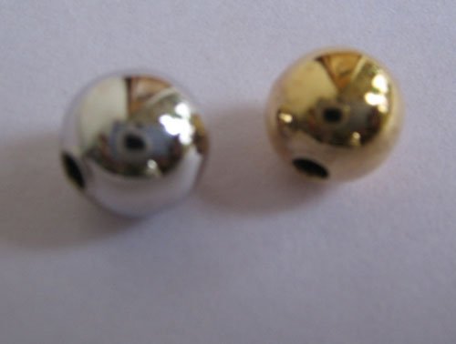 8MM Plain gold beads