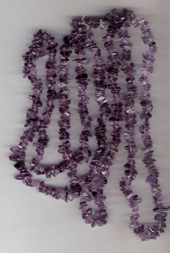 Amethyst chip gem beads