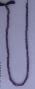 Amethyst rhondelle plain gem beads