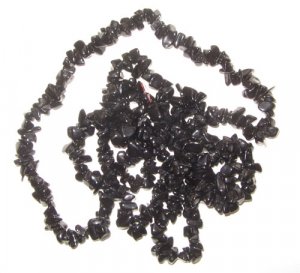 Black onyx chip gem beads