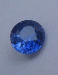 Blue sapphire ovel faceted