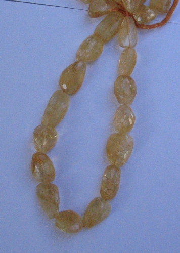 Citrine faceted nugget