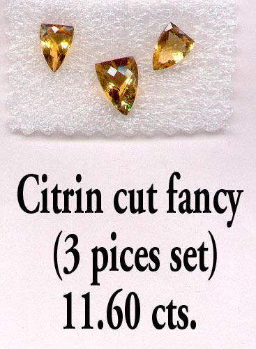 Citrine Fancy Cut Stone