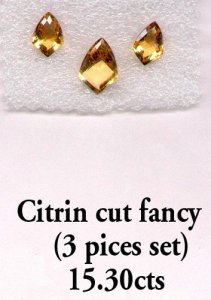 Citrine Fancy Cut Stone