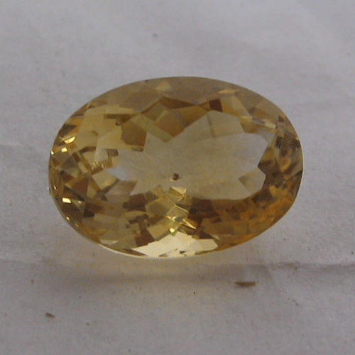 Citrine oval faceted