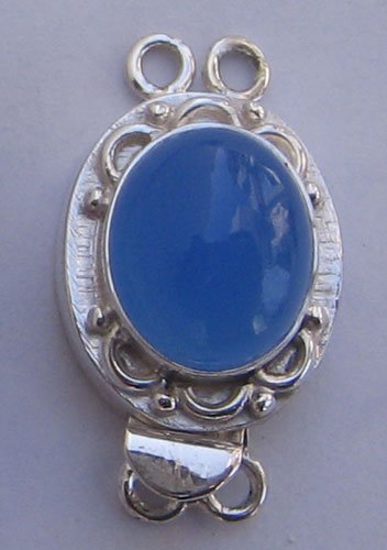 Clasp With Blue Chelcedony