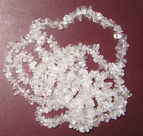Crystal chip gem beads.