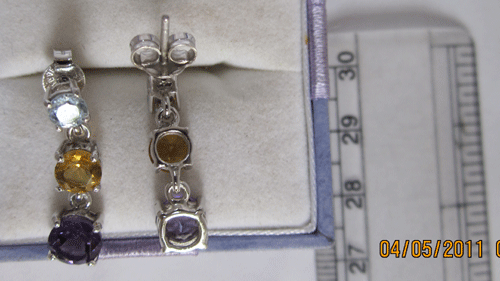 Earring With White Gold