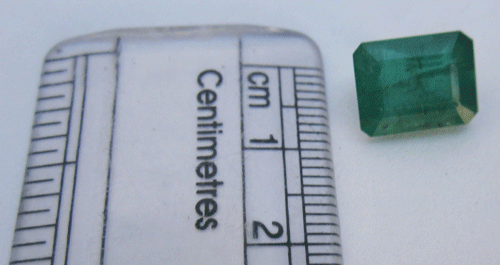 Emerald Octagon faceted