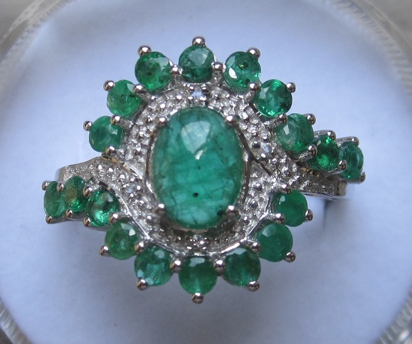 emerald topaz ring