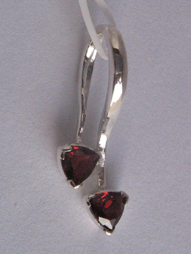 Garnet - Silver Pendant