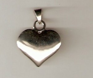 Heart pendant blank for name