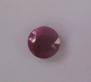 Indian Ruby Round faceted