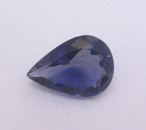 Iolite Pear faceted