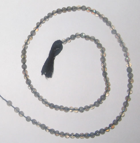 Labdrorite plai round beads 4mm