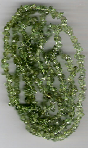 Peridot chip gem beads