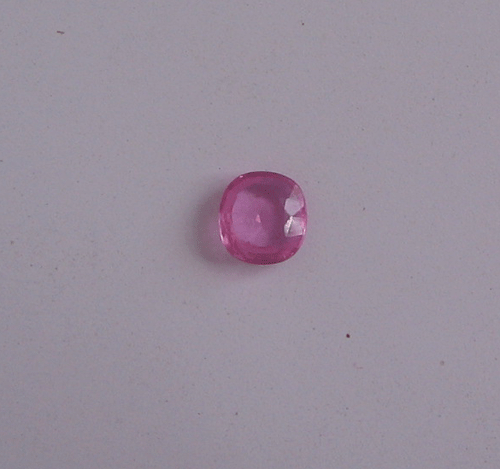 Pink Sapphire Cushion square faceted