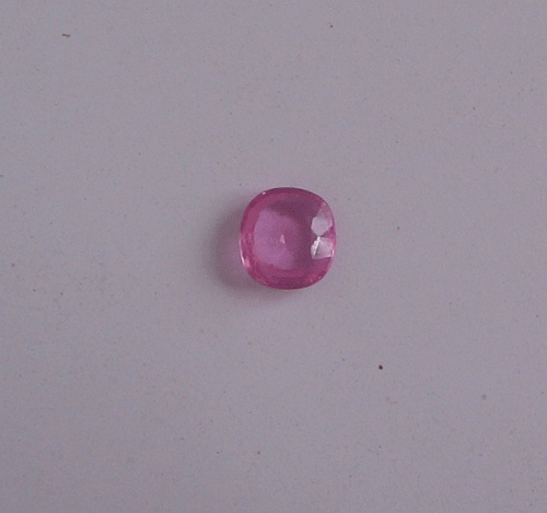 Pink Sapphire Cushion square faceted
