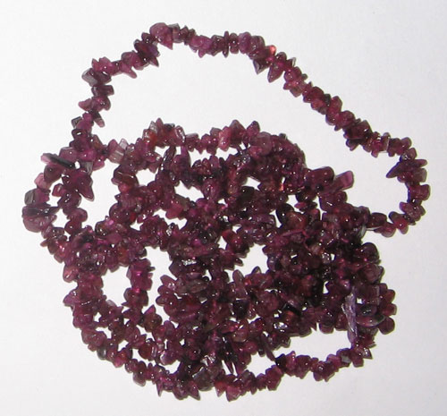 Pink turmaline chip gem beads