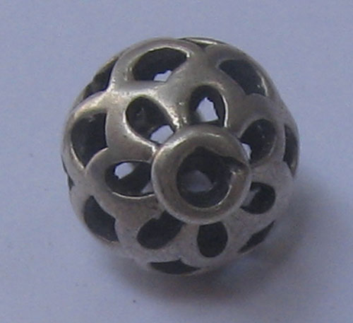 Plain silver beads