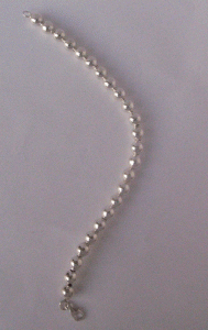 Plain silver bracelet