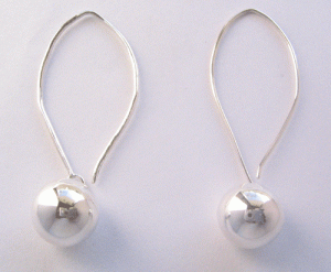Plain Silver Earring