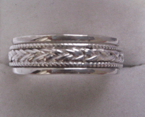Plain silver ring