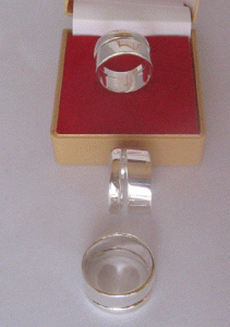 Plain silver ring