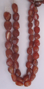 Red Onyx faceted Nuggets