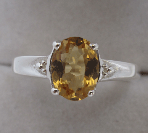 Ring With Citrine