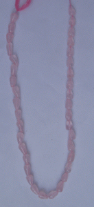 Rose Quartz plain drops beads