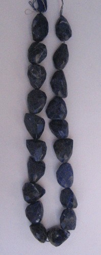 Sodalite faceted Nuggets