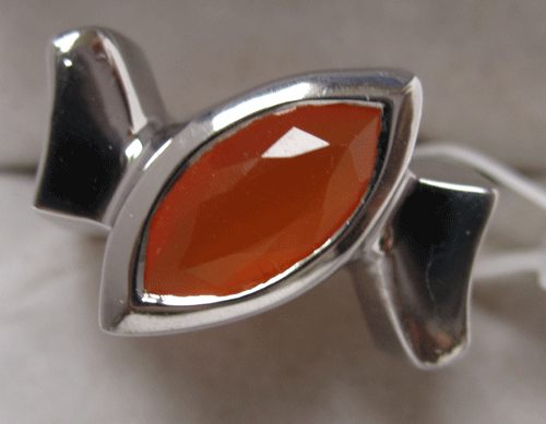 Red Onyx Sterling Silver Ring