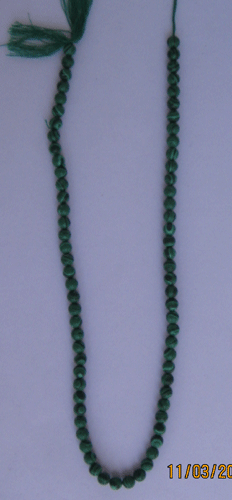 Syn. melakite plain round beads 4mm