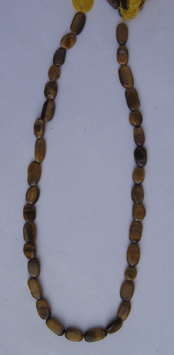 Tiger Eye plain oval gem beads.