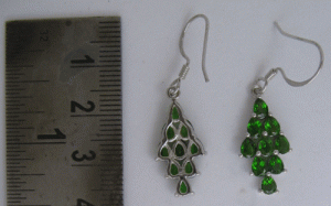 White gold with earring