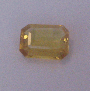 Yellow Sapphire Octagon faceted